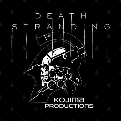 Death Stranding Logo Text And Kojima Tapestry Official Death Stranding Merch