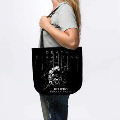 Death Stranding Logo Text And Kojima Tote Official Death Stranding Merch