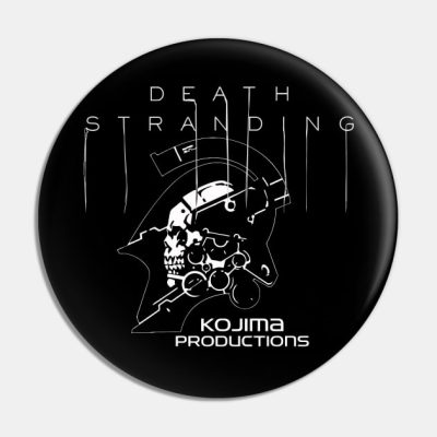 Death Stranding Logo Text And Kojima Pin Official Death Stranding Merch
