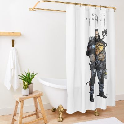 Heroes Death Art Stranding Game For Fans Shower Curtain Official Death Stranding Merch