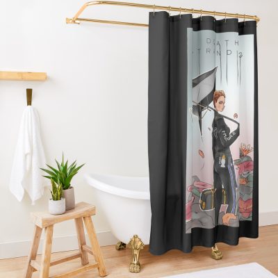 Pretty Girl Death Art Stranding Game For Fans Shower Curtain Official Death Stranding Merch